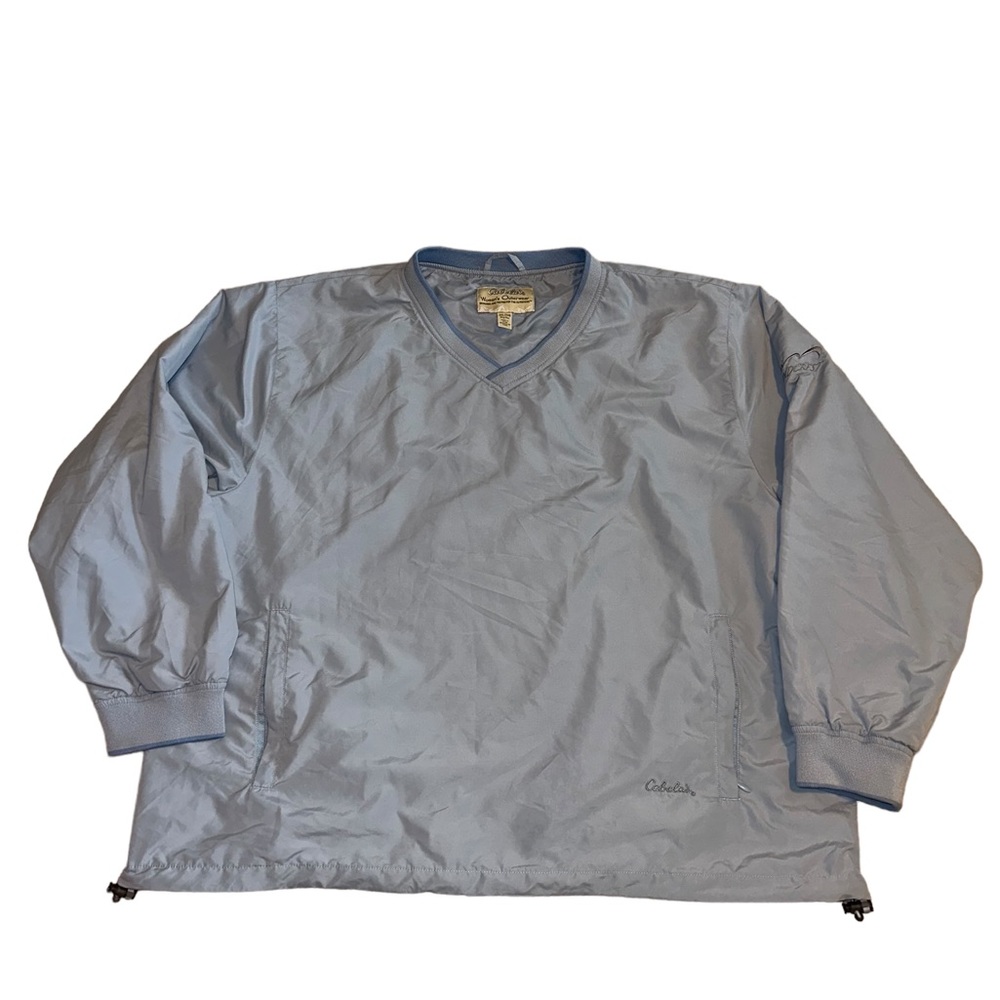 Cabela's Women's Outerwear Pullover Windcrest Windbreaker light blue 2XL